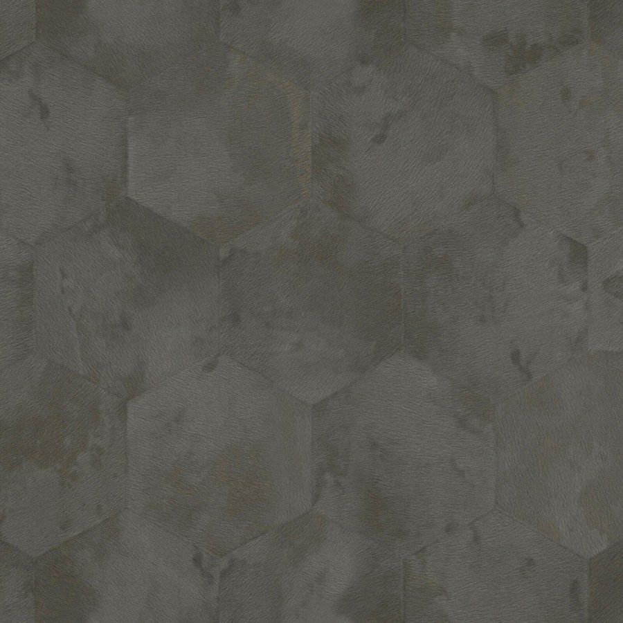 Siva geometrijska flis tapeta s vinil površinom Z80004 Philipp Plein | Ljepilo besplatno - Zambaiti Parati