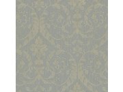 Luksuzna sivo-zlatna barokna flis tapeta ornamenti - M13041, Murella Italia | Ljepilo besplatno