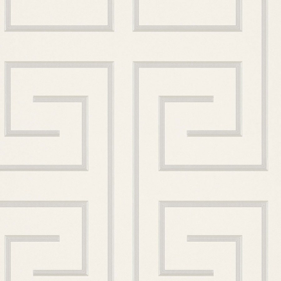 Luksuzna kremasta geometrijska flis tapeta za zid Z76021, Vision | Ljepilo besplatno - Zambaiti Parati