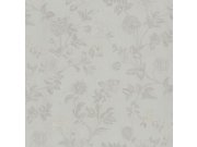 Bijela flis tapeta za zid cvijeće, Z66805, Satin Flowers | Ljepilo besplatno