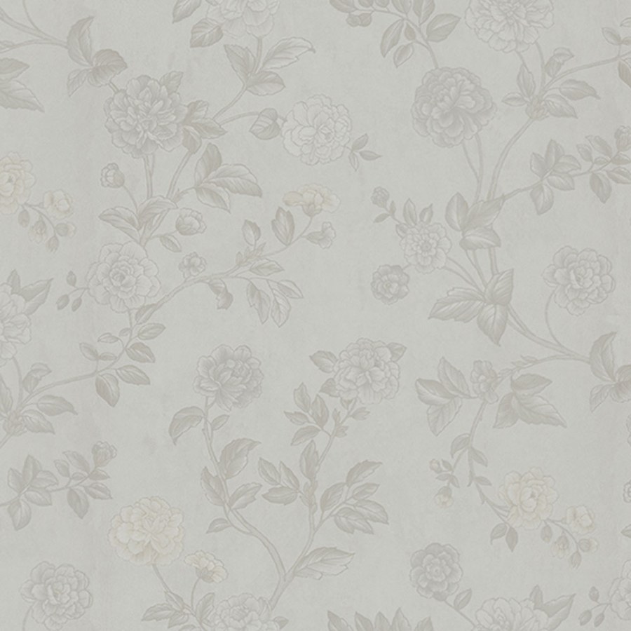 Bijela flis tapeta za zid cvijeće, Z66805, Satin Flowers | Ljepilo besplatno - Zambaiti Parati