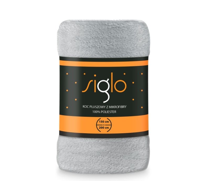 FARO Microplush deka super soft svijetlo sivi poliester, 150/200 cm