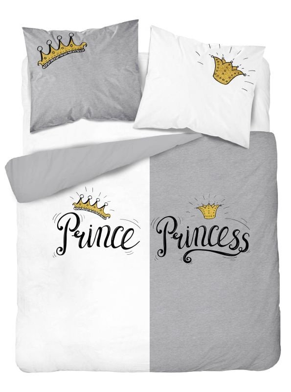 DETEXPOL Francuska posteljina Princ i princeza Pamuk, 220/200, 2x70/80 cm - Posteljina klasičan uzorak