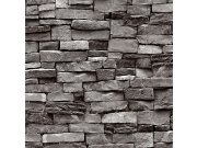 Periva vinilna tapeta kamena zid siva 555193 | Ljepilo besplatno Na skladištu