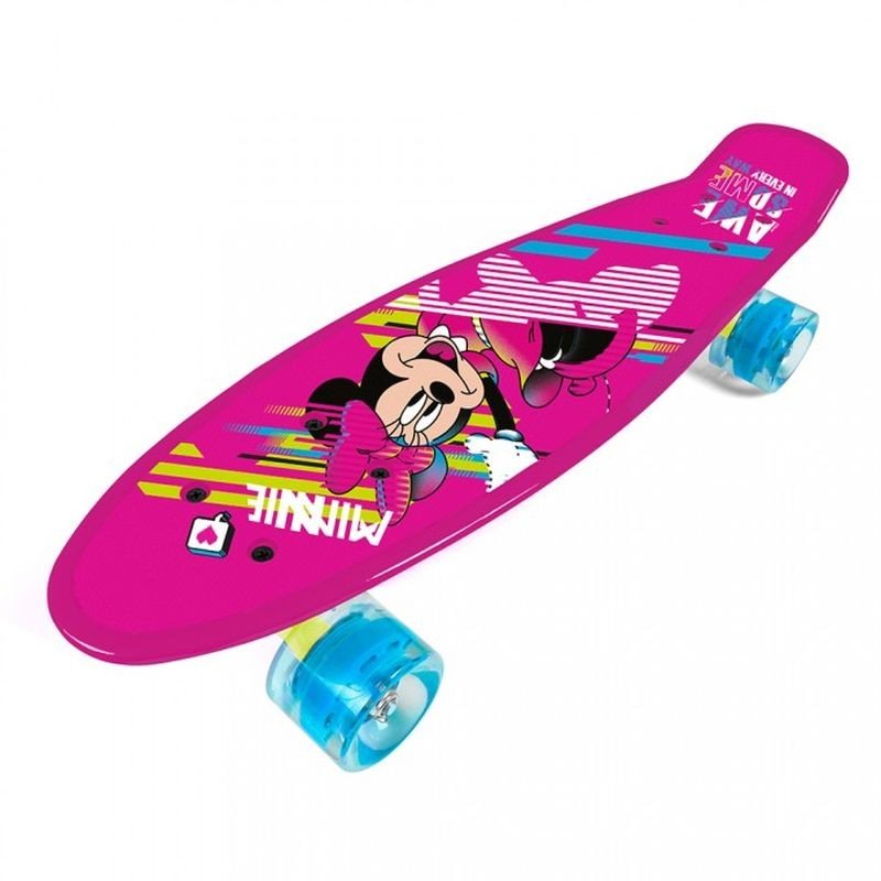 SEVEN Skateboard fishboard Minnie roza PP otvrdnuti polipropilen, 1x 55x14.5x9.5 cm - Skejtbordovi