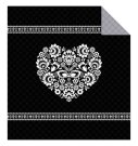 DETEXPOL Prekrivač Srce crni Poliester, 170/210 cm Pokrivači