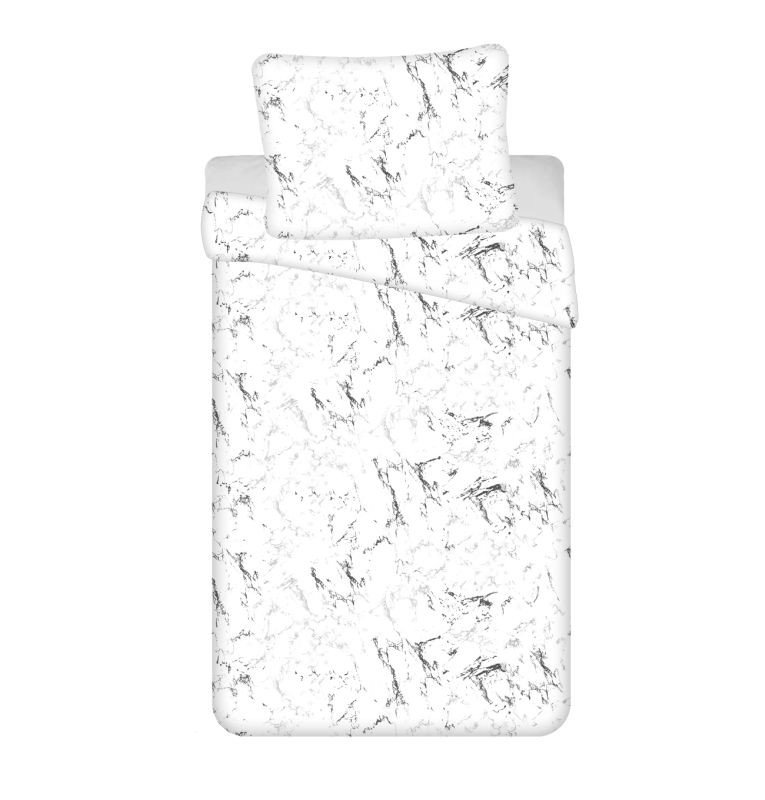JERRY FABRICS 3D posteljina Bijeli mramor mikro poliester - mikrofibra, 140/200, 70/90 cm - Posteljina klasičan uzorak
