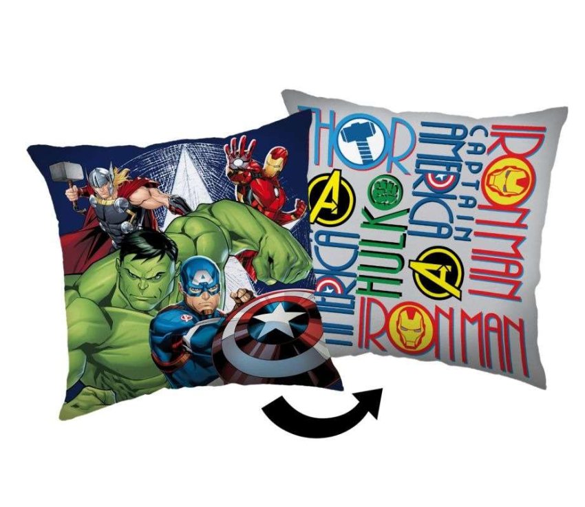 JERRY FABRICS Jastučnica Avengers Heroes Cotton, 40/40 cm - pokrivači za jastuke