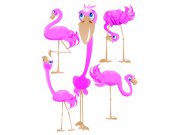 Dječje naljepnice Flamingosi K-1023, 85x65 cm Naljepnice za dječju sobu