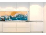 Samoljepljiva fototapeta za kuhinju KI-180-163 Plavo more | 180 x 60 cm Samoljepljive - Za kuhinje