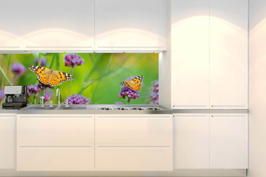 Samoljepljiva fototapeta za kuhinju KI-180-113 Leptirići | 180 x 60 cm