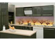 Samoljepljiva fototapeta za kuhinju KI-260-121 Kapljice na maslačku | 260 x 60 cm Samoljepljive - Za kuhinje