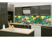 Samoljepljiva fototapeta za kuhinju KI-260-122 Tulipani | 260 x 60 cm Samoljepljive - Za kuhinje