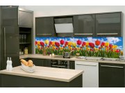 Samoljepljiva fototapeta za kuhinju KI-260-131 Polje tulipana | 260 x 60 cm Samoljepljive - Za kuhinje