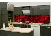 Samoljepljiva fototapeta za kuhinju KI-260-132 Crvena ruža | 260 x 60 cm