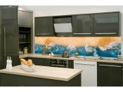 Samoljepljiva fototapeta za kuhinju KI-260-163 Plavo more | 260 x 60 cm Samoljepljive - Za kuhinje
