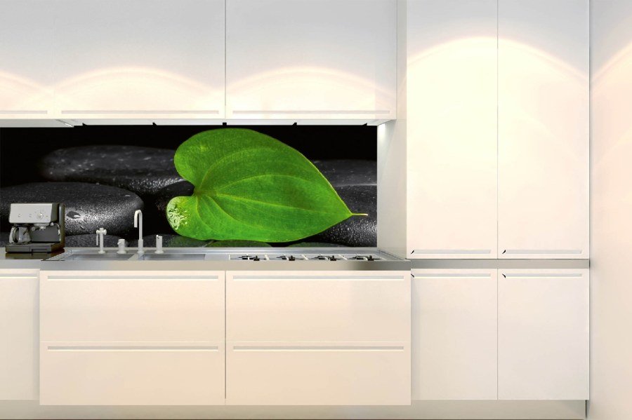 Samoljepljiva fototapeta za kuhinju KI-180-169 Zelena list | 180 x 60 cm - Za kuhinje