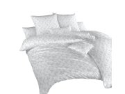 Površina jastučnice damast Rokoko siva Posteljina za krevete - Posteljina - Posteljina damast
