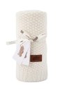 DETEXPOL Pletena deka za kolica od pamuka bambusa ecru Bavlna, Bambus, 80/100 cm Deke i vreće za spavanje - pletene deke