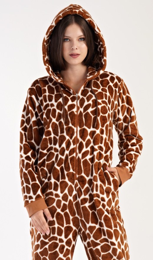 Damski kombinezon Zirafa - Ženska pidžama s dugim rukavima