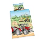 HERDING FLANEL Posteljina za dječji krevetić Traktor Flanel, 100/135, 40/60 cm
