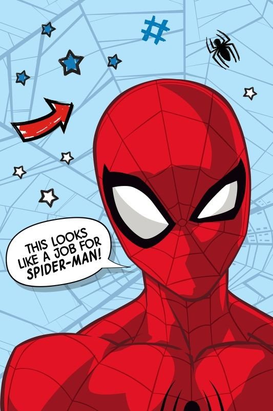 JERRY FABRICS Mikroflanel deka Spiderman Polyester, 100/150 cm - mikro deke