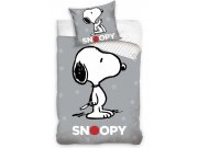 Posteljina Snoopy Grey 140x200, 70x90 cm