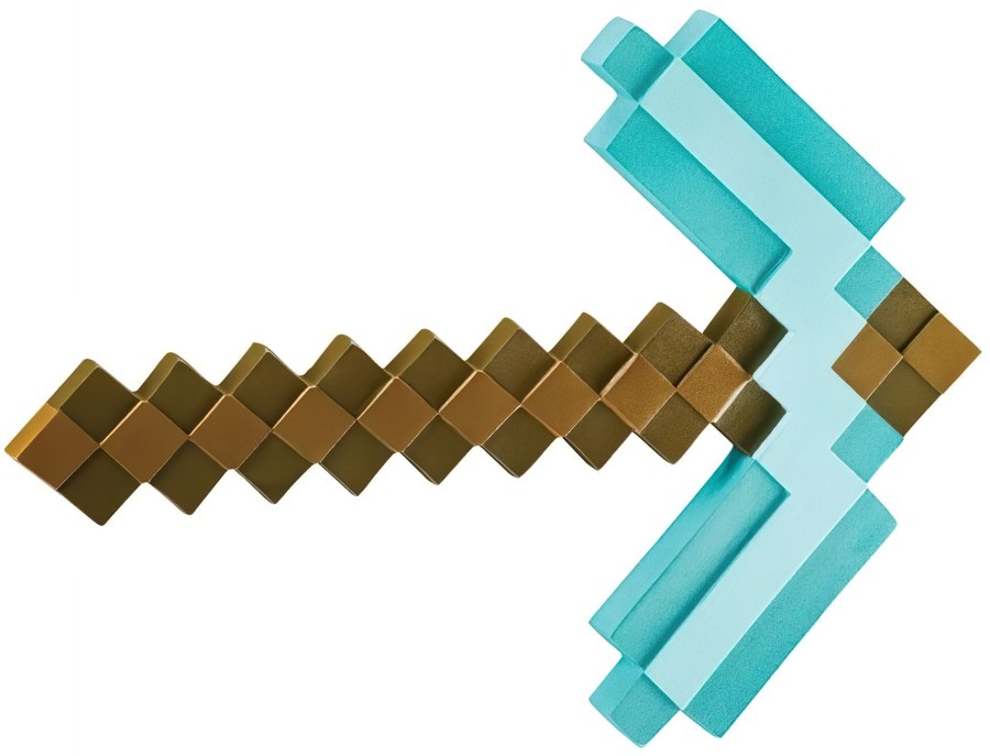 Dijamantna sjekira Minecraft 45 cm pjenušava