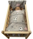 SDS Jastuci za krevetić za lutke Životinje roza Pamuk, punjenje: Poliester, 1x 38x44 cm / 28x20 cm Igračke i oprema - poplune za lutke