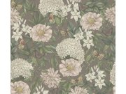 Tapeta za zid cvijeće i lišće 39426-2 | Ljepilo besplatno