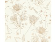 Tapeta za zid cvijeće i lišće 39427-1 | Ljepilo besplatno