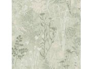Zelena tapeta za zid, cvijetovi, listovi, 120716 | Ljepilo besplatno Na skladištu