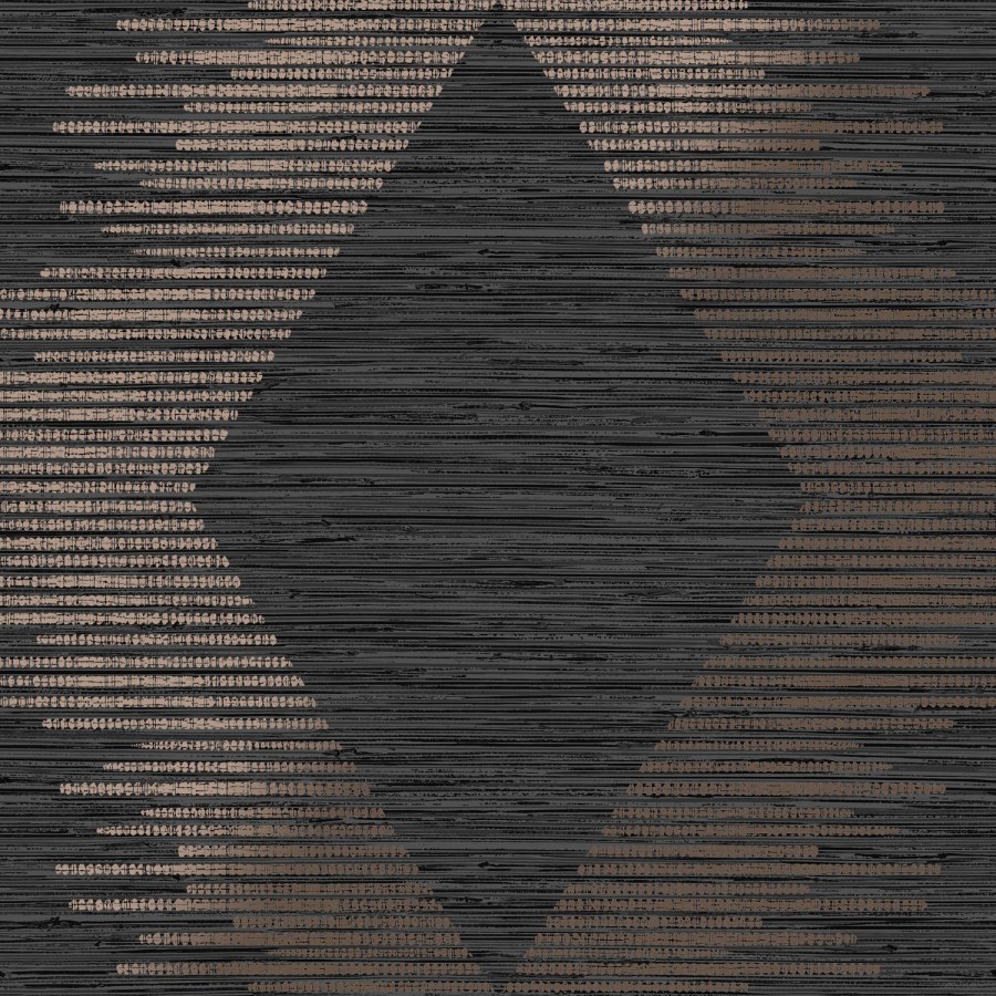 Crno-zlatna geometrijska tapeta za zid, 120723 | Ljepilo besplatno - Na skladištu