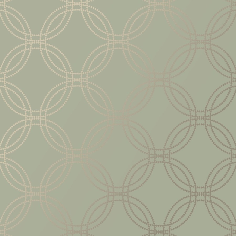 Zelena-zlatna geometrijska tapeta na zid, 120142 | Ljepilo besplatno