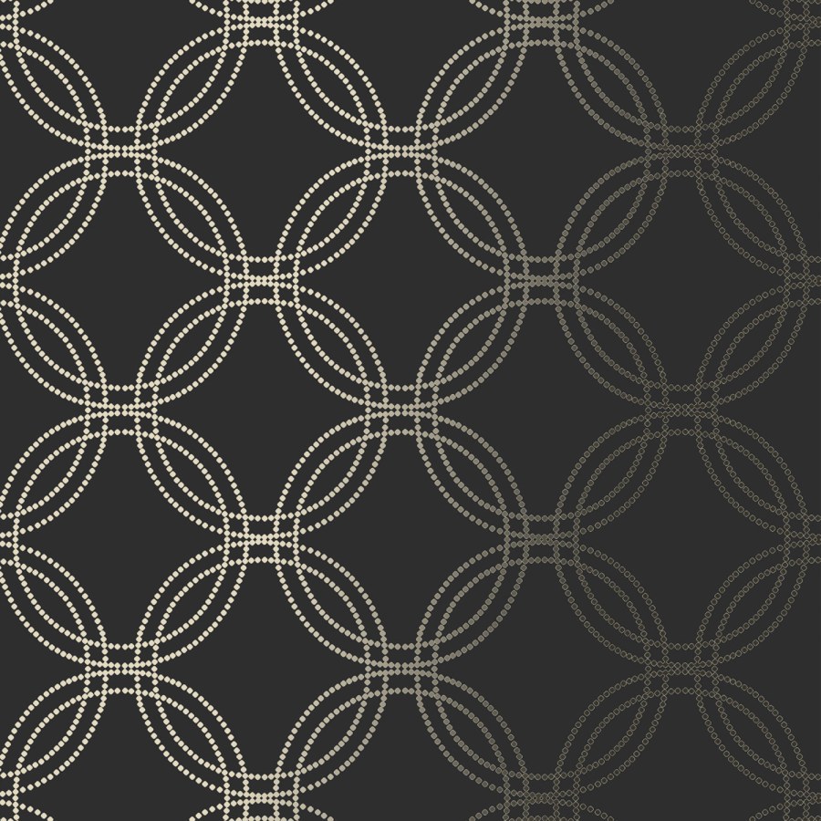 Crno-zlatni geometrijski tapeta za zid, 120141 | Ljepilo besplatno - Na skladištu