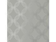 Sivo-srebrna geometrijska tapeta za zid, 120140 | Ljepilo besplatno Na skladištu