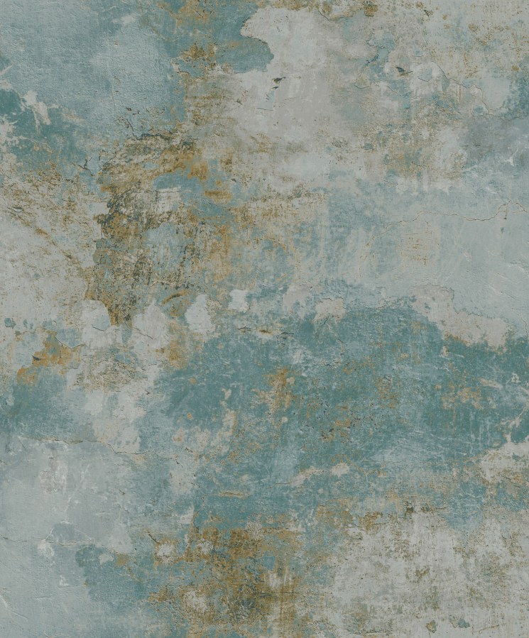 Tirkizna tapeta za zid, imitacija betona, A63103 | Ljepilo besplatno - Na skladištu