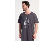 <p>Muška noćna košulja s kratkim rukavima Jachting Muškarci - Muške noćne košulje