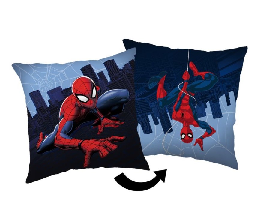 JERRY FABRICS Mikroplišani jastučić Spiderman 06 Poliester, 1x35/35 cm - jastučići s podstavom