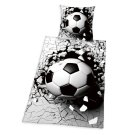 HERDING Posteljina s 3D efektom nogometne lopte, 140/200, 70/90 cm