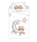 <p>JERRY FABRICS Posteljina za bebe Medvjed Moon baby 100% pamuk, 100/135, 40/60 cm