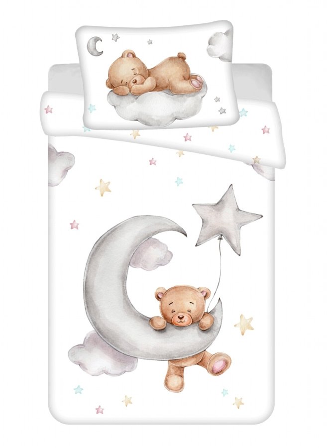 Disney posteljina Medvjed Moon baby 100x135, 40x60 cm - Dječja posteljina licencirana