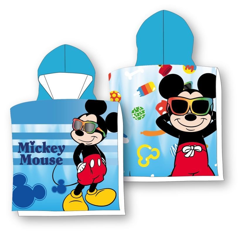 FARO Pončo Mickey plavo Bavlna - Froté, 55/110 cm - ponchos