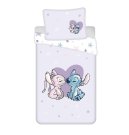 JERRY FABRICS Posteljina Lilo and Stitch Heart Pamuk, 140/200, 70/90 cm