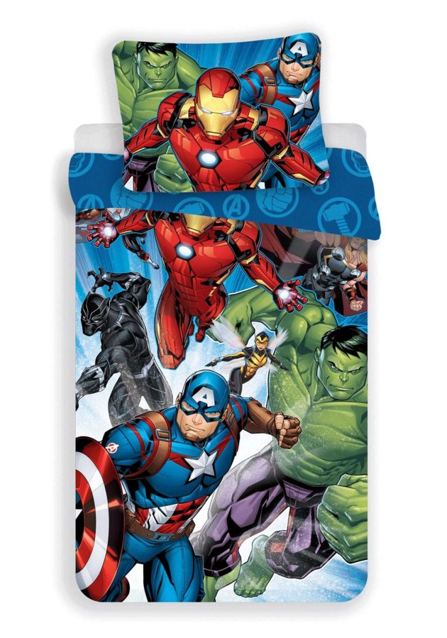 Povlačenje Avengers Brands 02 140x200, 70x90 cm - Licencirana posteljina