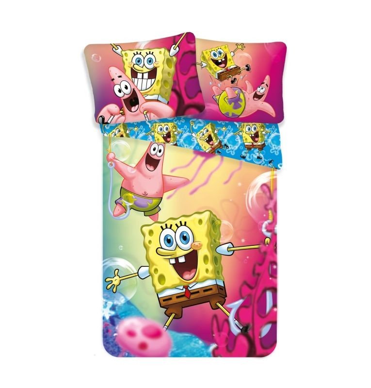 Posteljina SpongeBob 140/200, 70/90 - Posteljina sa licencijom