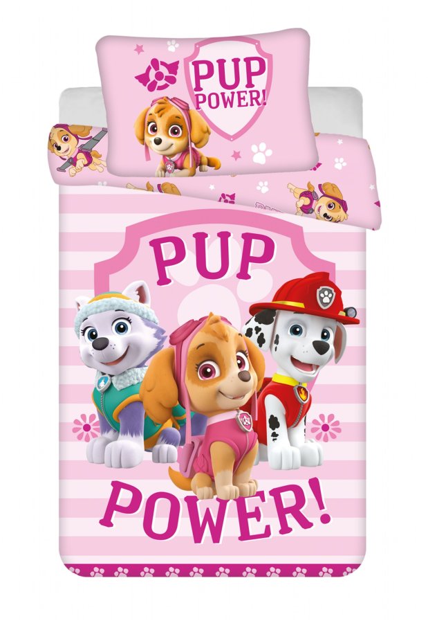 Posteljina za krevetac Paw Patrol 122 baby 100x135, 40x60 cm - Dječja posteljina licencirana