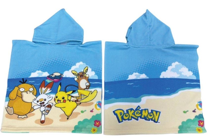 FARO Pončo Pokémon plaža micro Polyester - mikrovlakno, 50/100 - ponchos