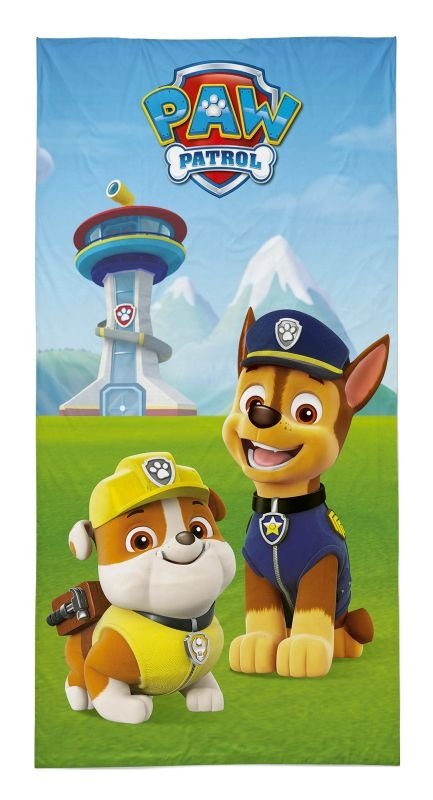 DETEXPOL Ručnik Paw Patrol Chase i Rubble Pamuk - Frotir, 70/140 cm - ručnici za plažu