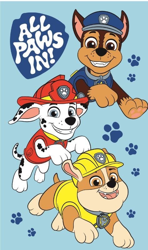 JERRY FABRICS Dječji ručnik Paw Patrol Boys Pamuk - Frotir, 50/30 cm - Ručnik 50x30 cm